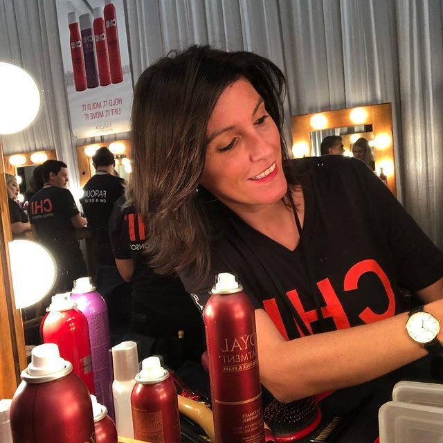 Carine en coulisses d'un événement